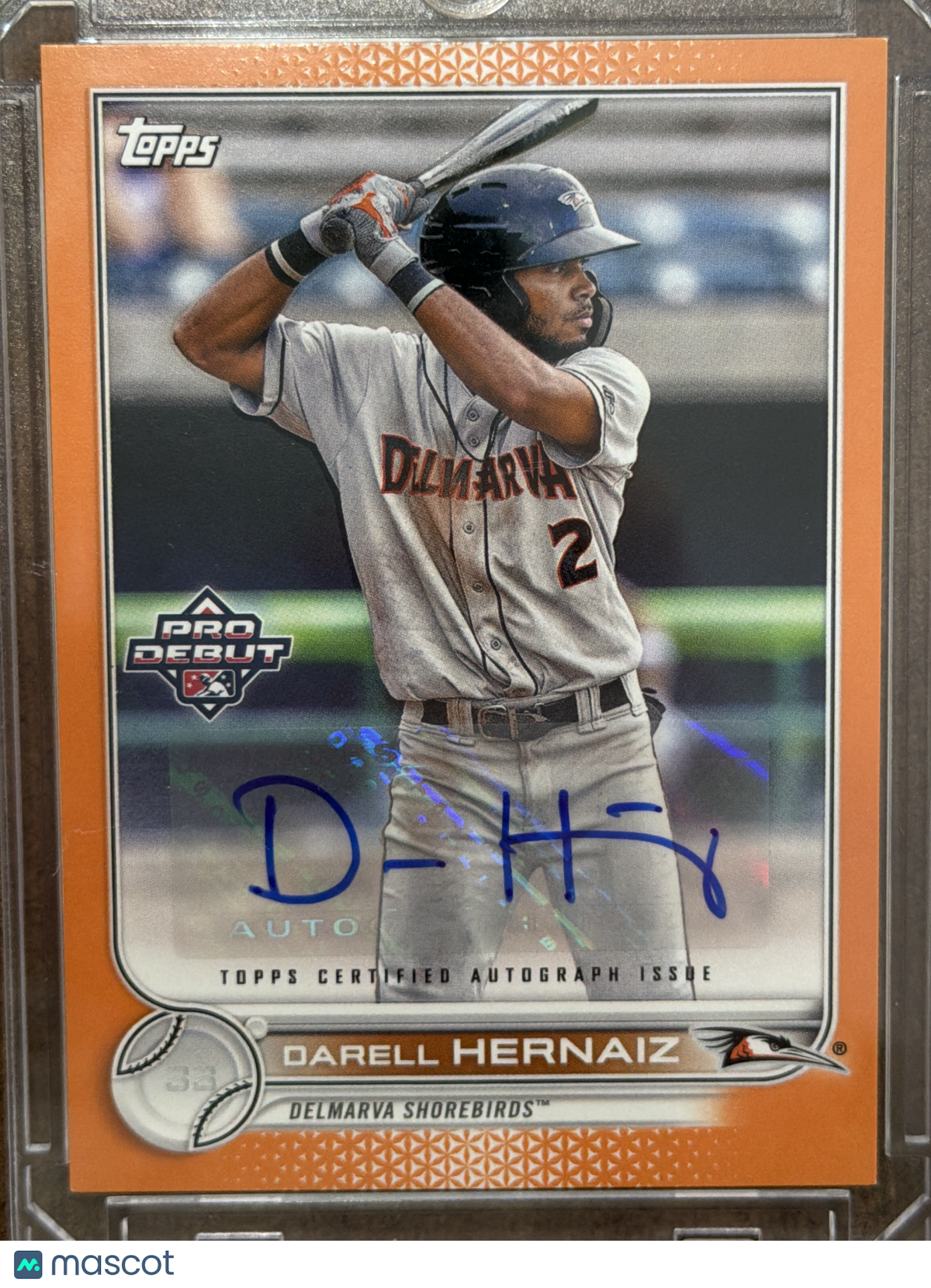 2022 Topps Pro Debut Darell Hernaiz #PD-10 Orange /25