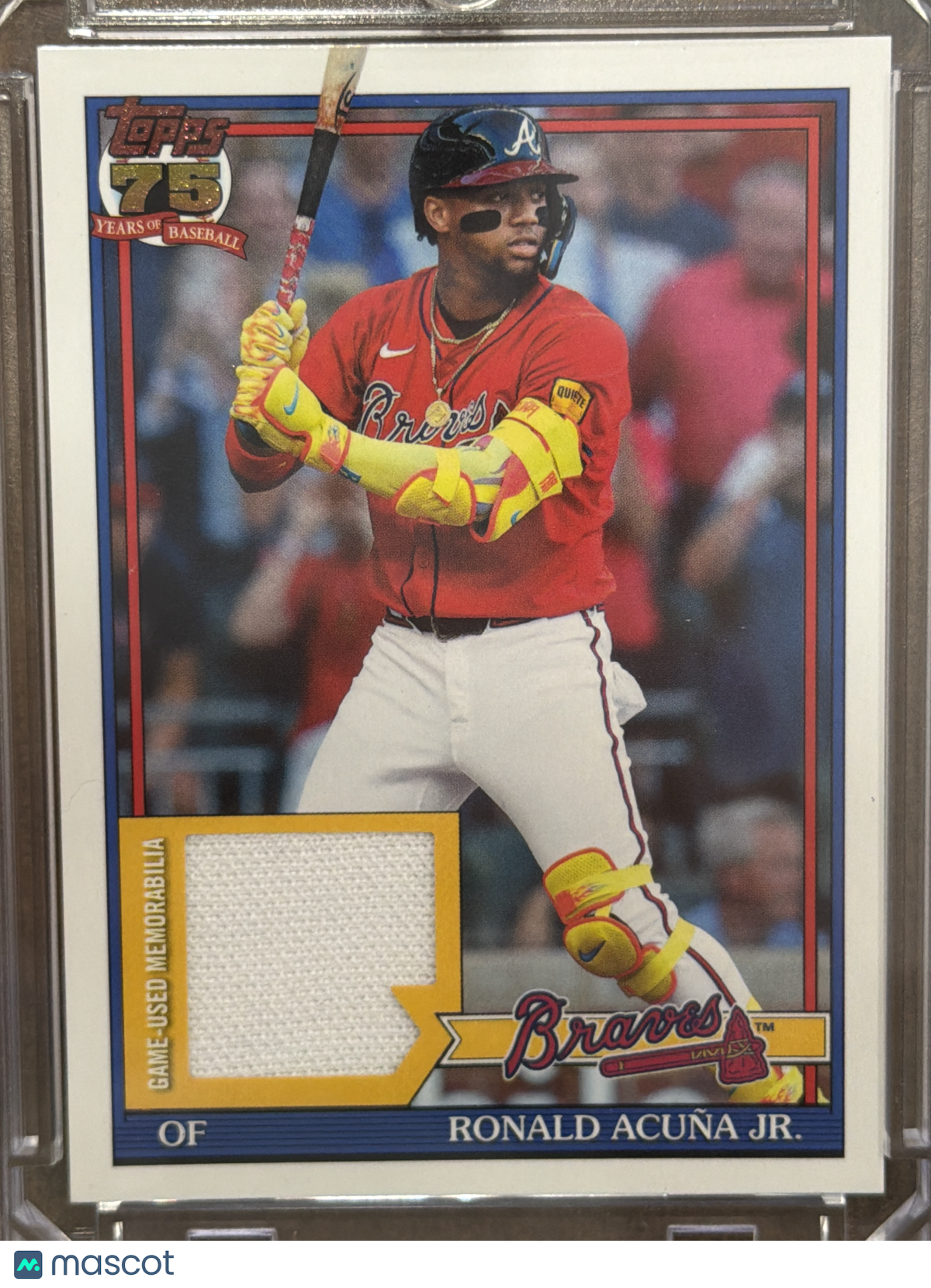 2026 Topps 1991 Relic Card Ronald Acuña Jr. #91R2-RAJ Game-Used Memorabilia