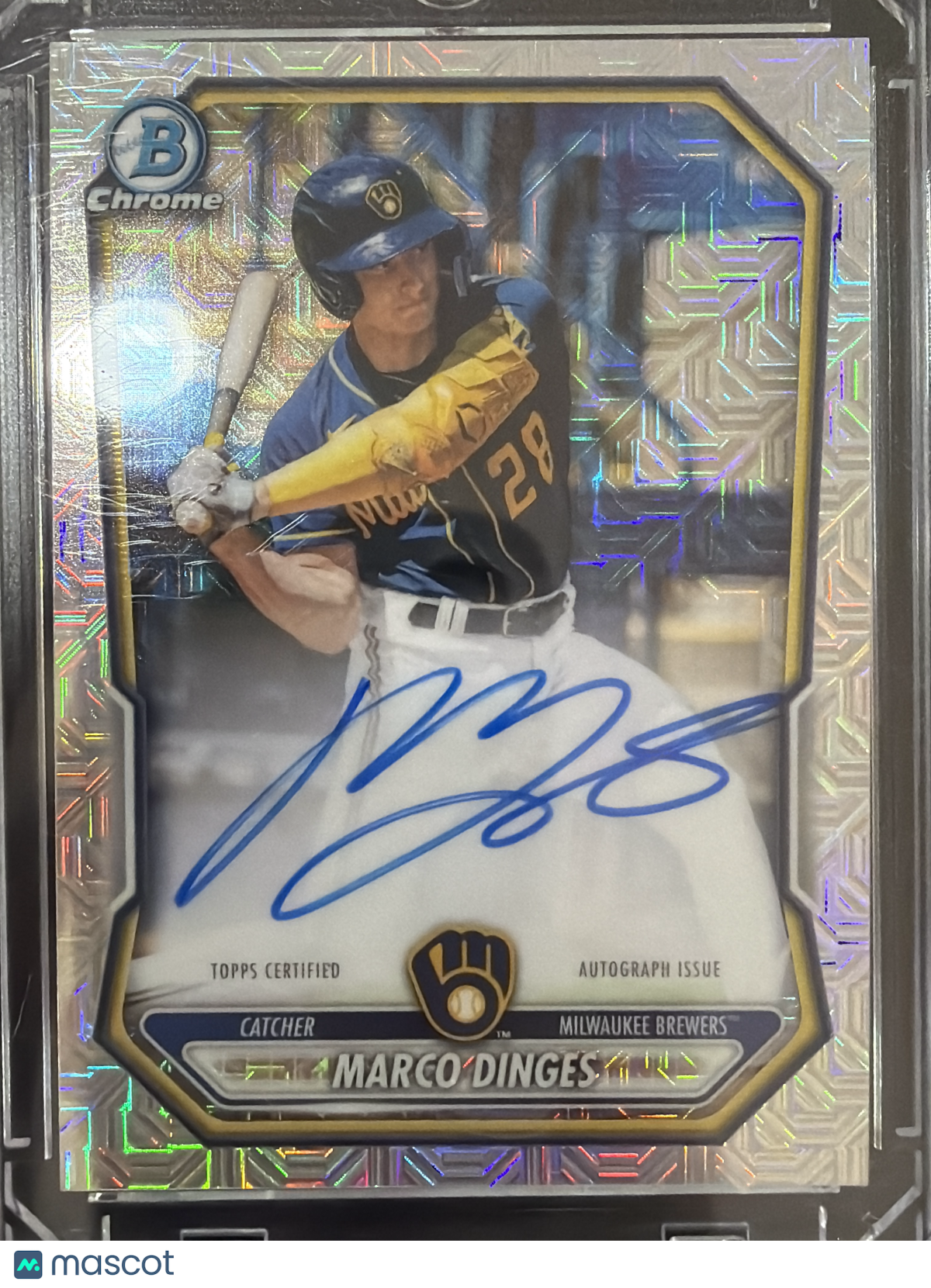 2025 Bowman Chrome Marco Dinges #BMA-MD Mojo Refractor