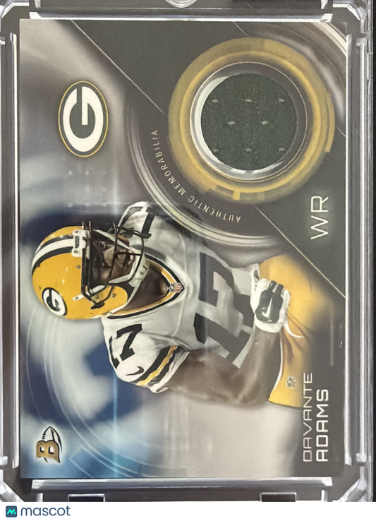 2014 Topps  Relic Davante Adams #BR-DA Authentic Memorabilia Bowman Relic card