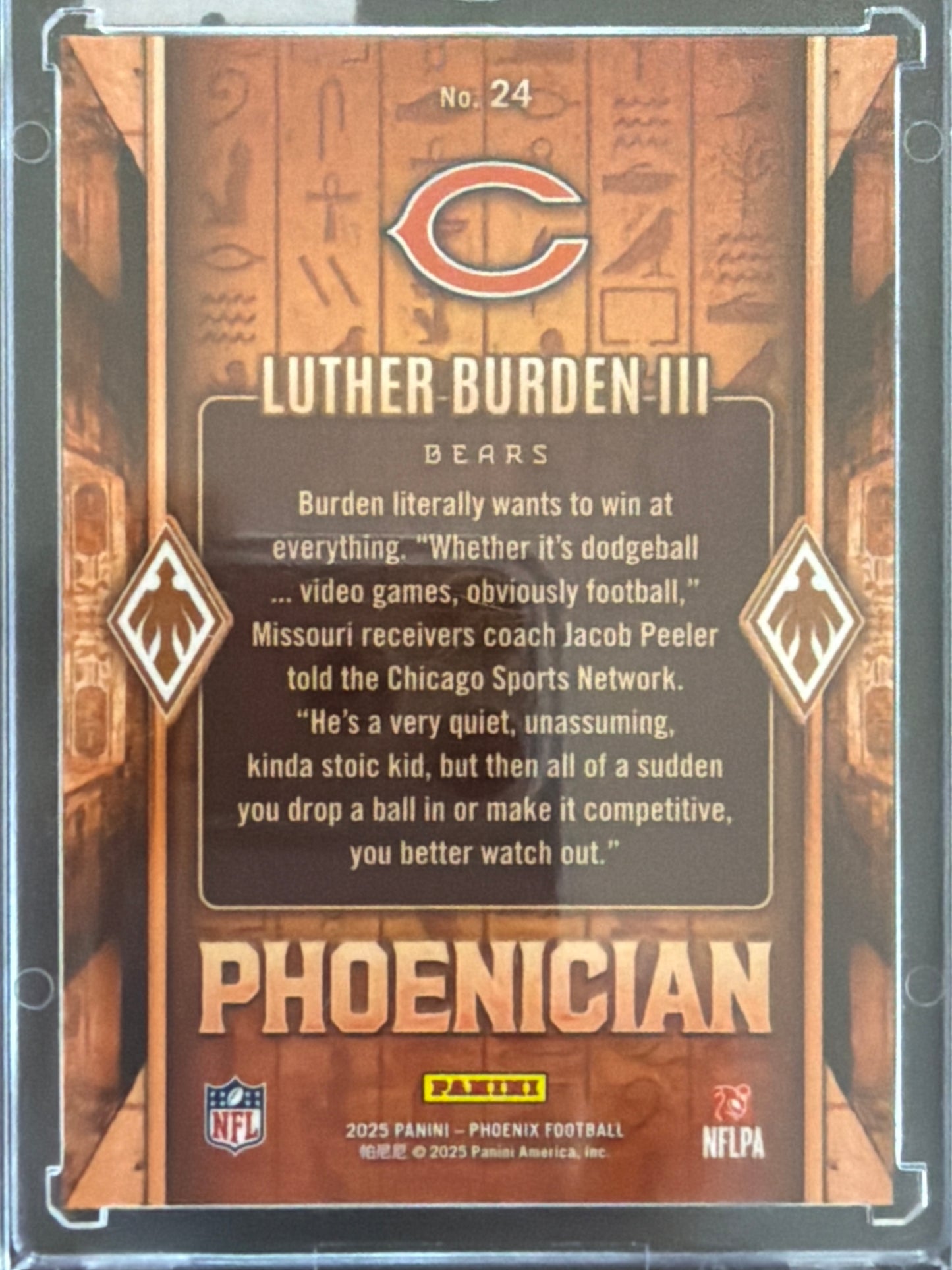 2025 Panini Phoenix Phoenician Luther Burden III #24 RC