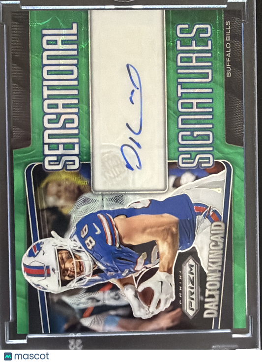 2025 Panini Prizm Dalton Kincaid #SEN-DKD Green /75 Sensational Signatures