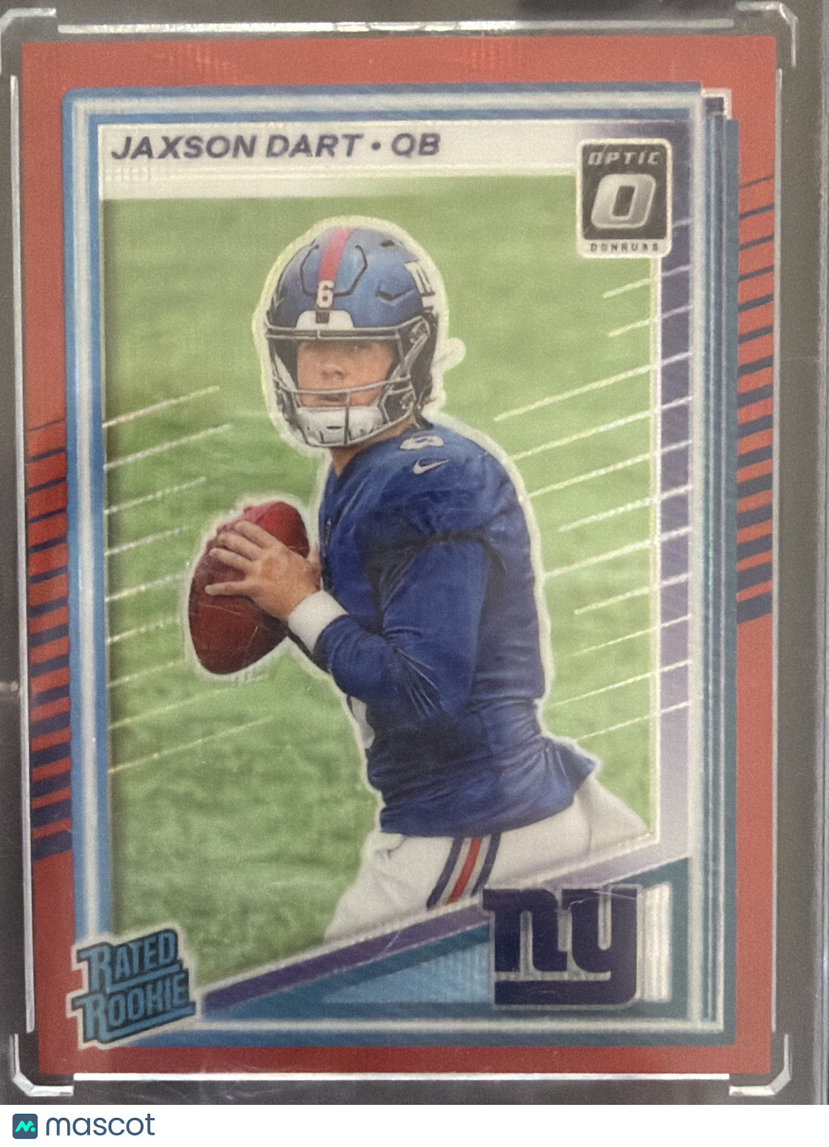 2025 Panini Donruss Optic Football Jaxson Dart #400 Red