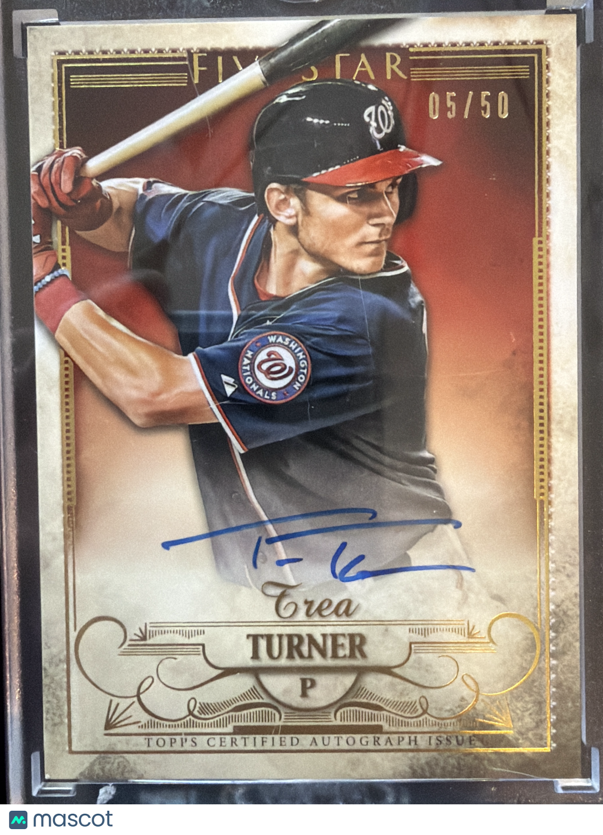 2016 Topps Five Star Trea Turner #FSA-TTR /50
