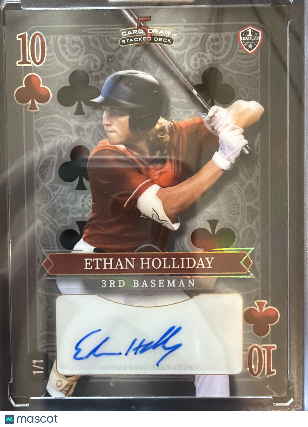 2024 Wild Card 5 Card Draw Stacked Deck Ethan Holliday #SDHC-EHA /1