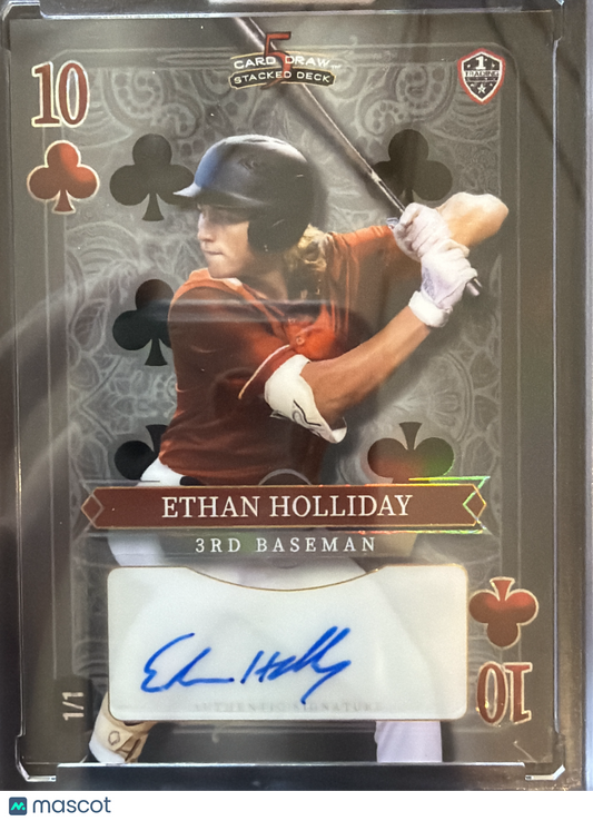 2024 Wild Card 5 Card Draw Stacked Deck Ethan Holliday #SDHC-EHA /1