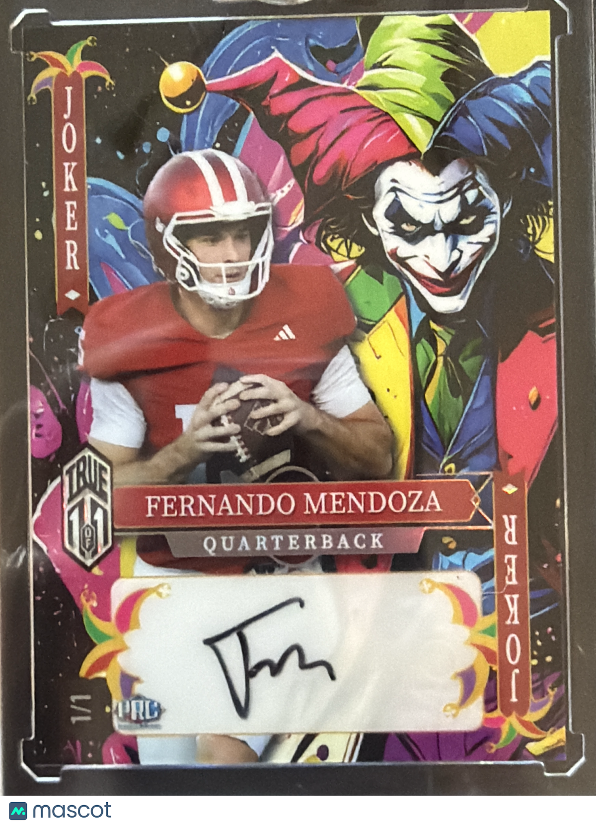 2025 Wild Card Jokers Wild Fernando Mendoza #SDJWM-FMAb t01 True 1/1 /1