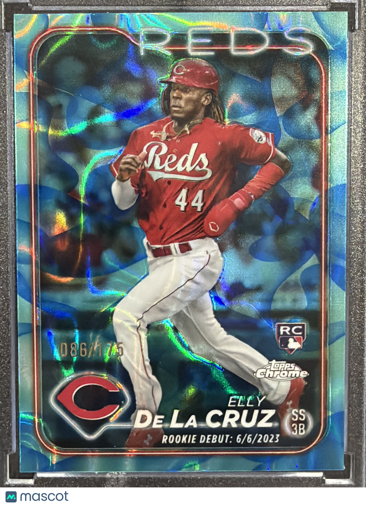 2024 Topps Chrome Update Elly De La Cruz #USC150 Blue Lava Lamp Refractor RC