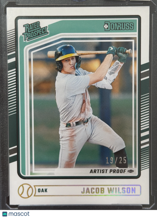 2024 Donruss Baseball Jacob Wilson #181 Artist Proof /25