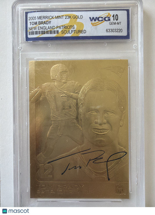 2005 Merrick Mint 23K Gold Sculptured Tom Brady