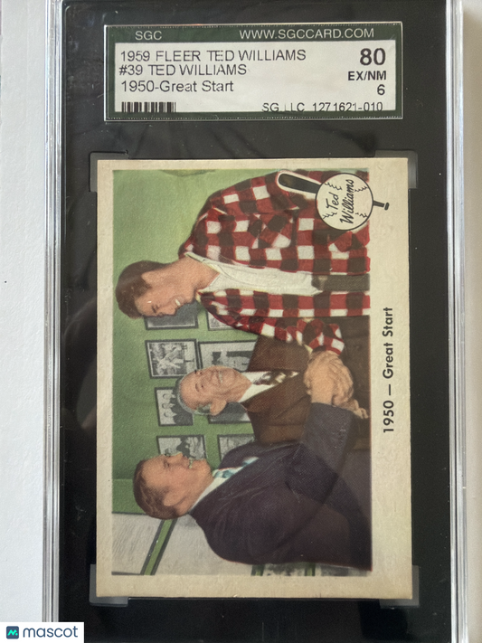 1959 Fleer Ted Williams Ted Williams #39 SGC 8