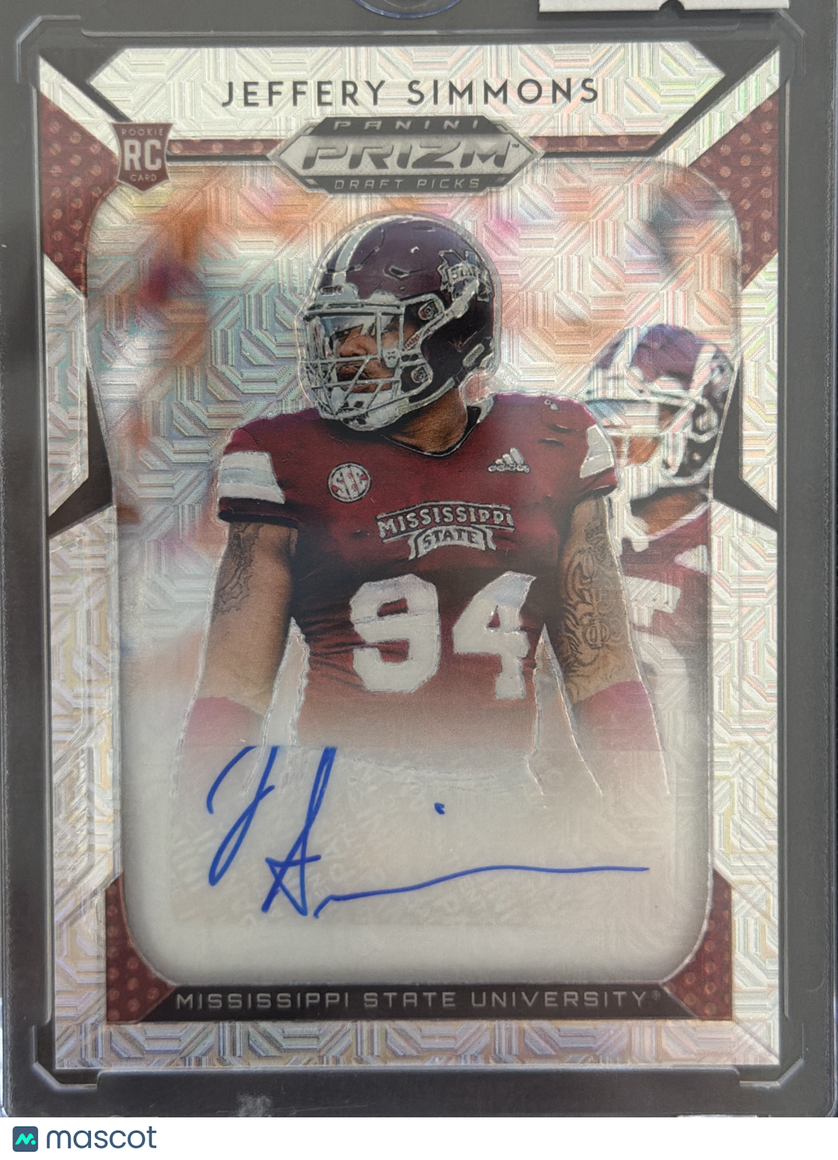 2019 Panini Prizm Draft Picks Jeffery Simmons #207 Silver RC