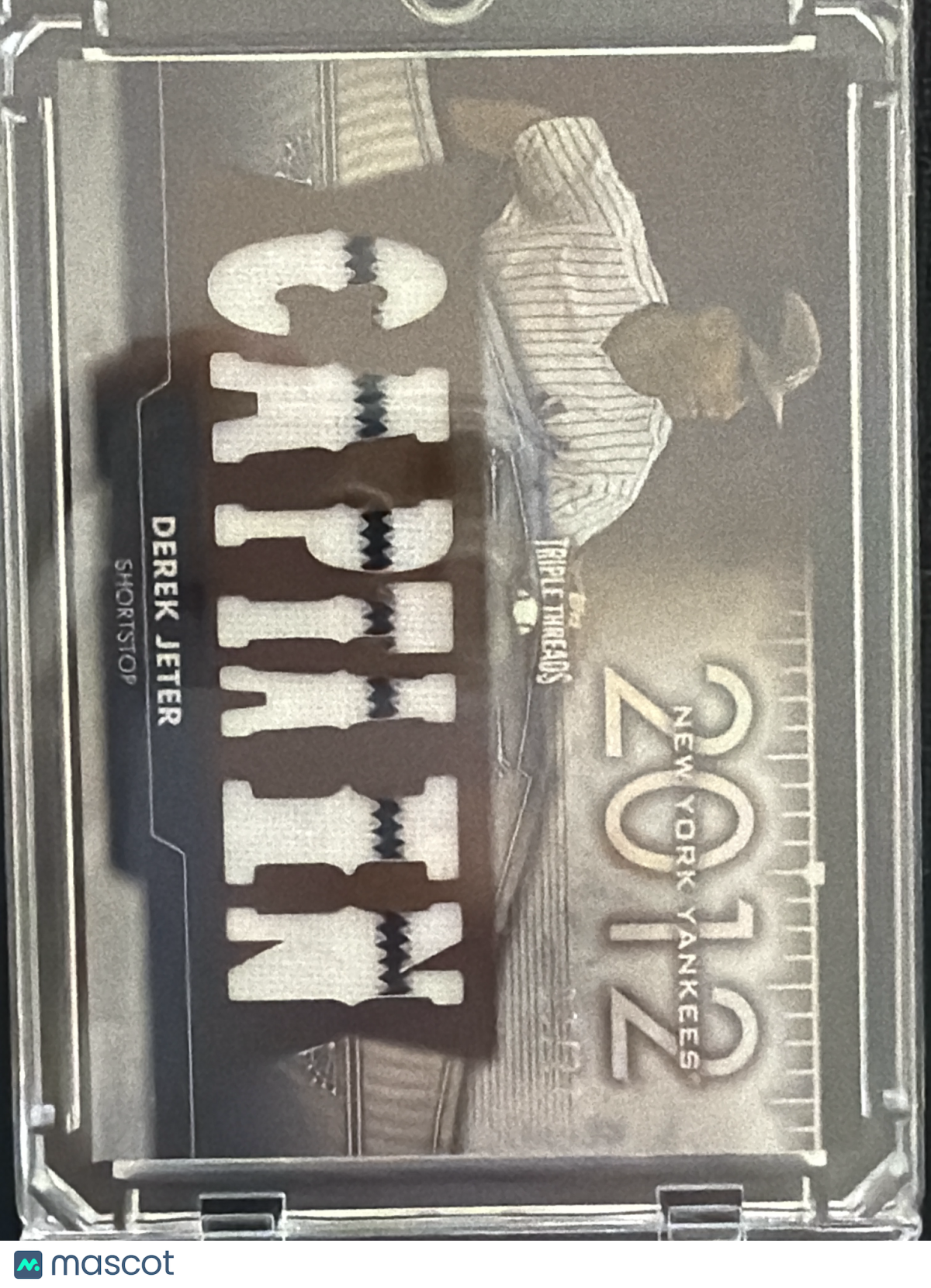 2012 Topps Triple Threads Derek Jeter #TTFR-18 /27 Jersey Patch Memorabilia