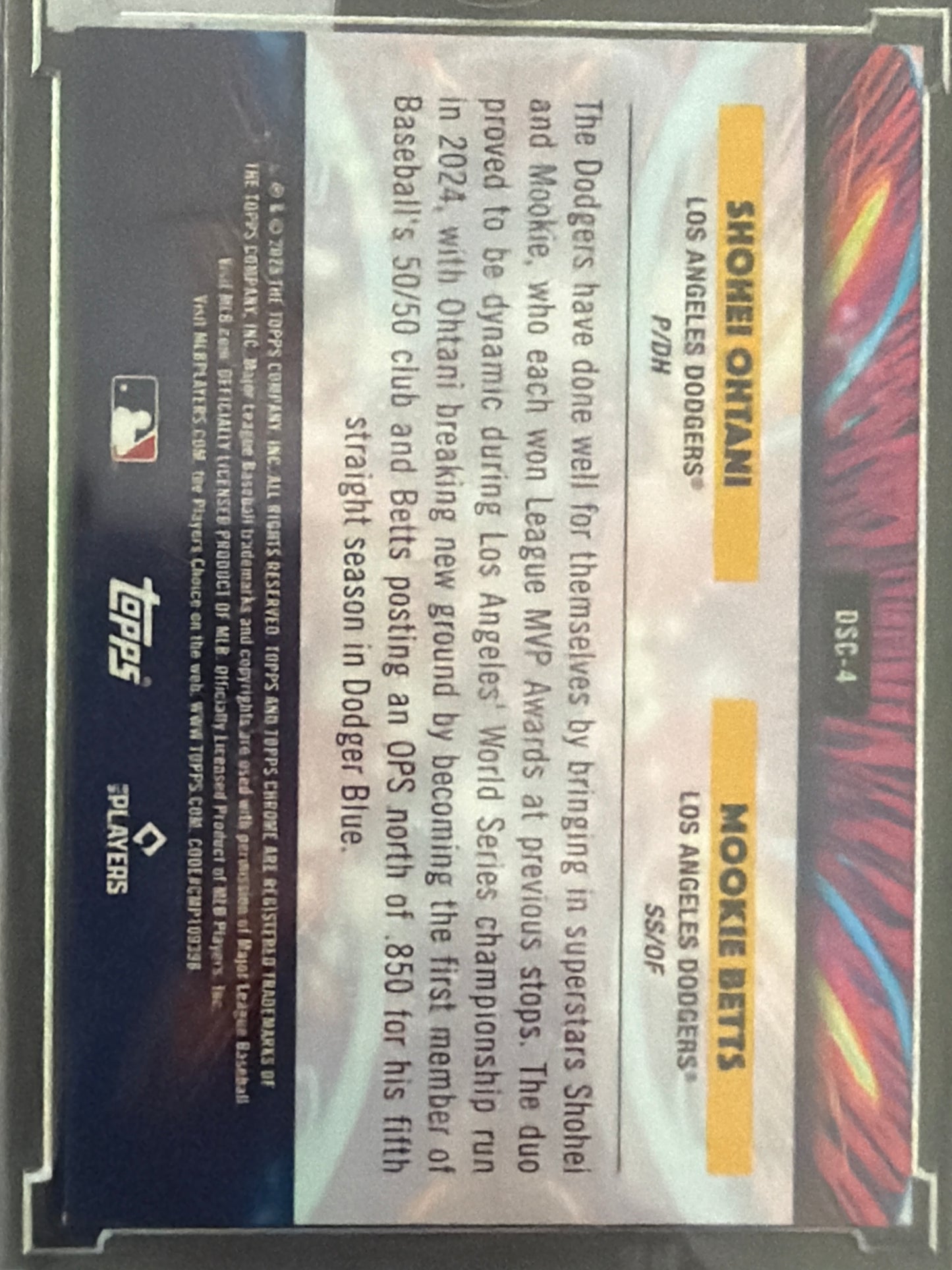 2024 Topps Chrome Star Clusters Mookie Betts Shohei Ohtani #DSC-4