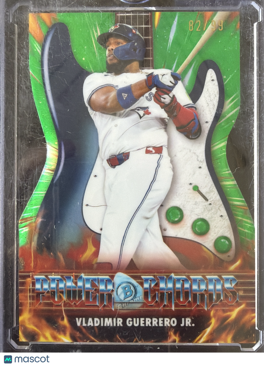 2026 Bowman Chrome Power Chords Vladimir Guerrero Jr. #PC-9 Green Refractor /99