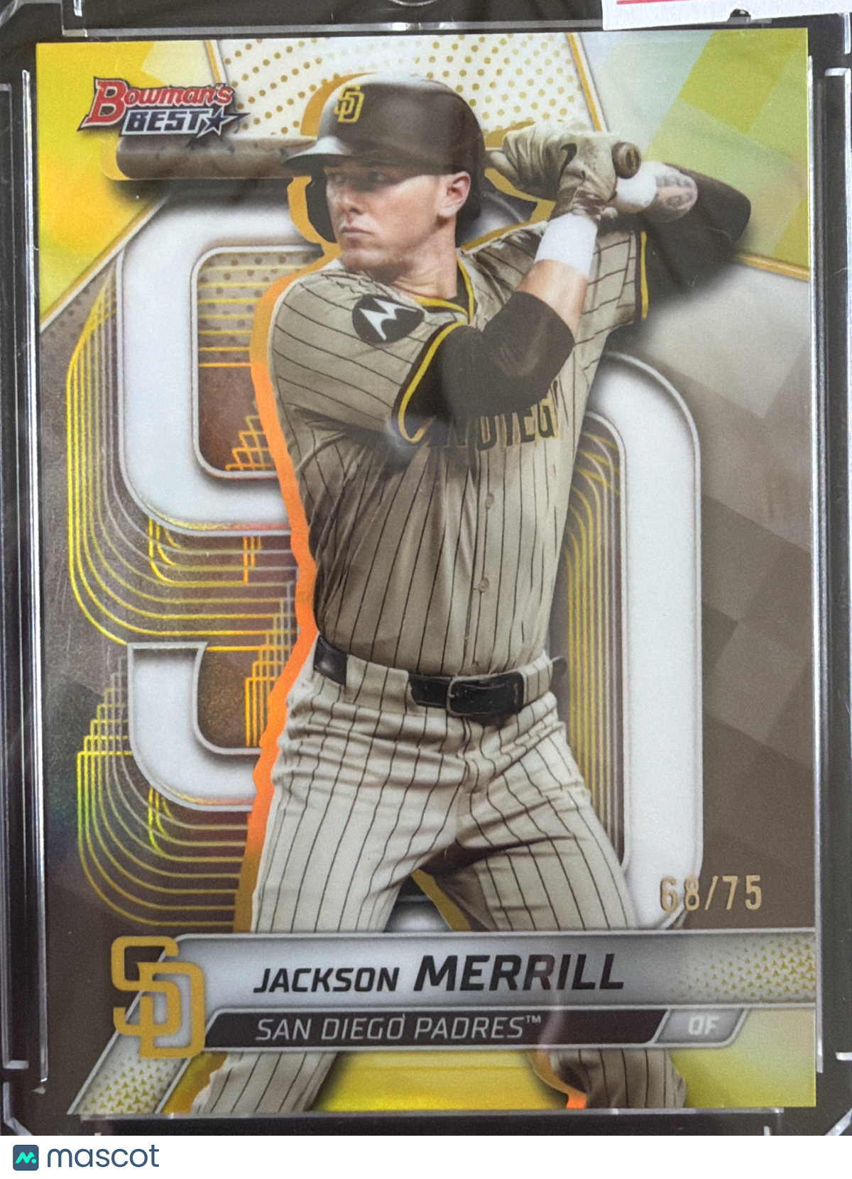 2025 Bowman's Best Jackson Merrill #17 Gold Refractor /75