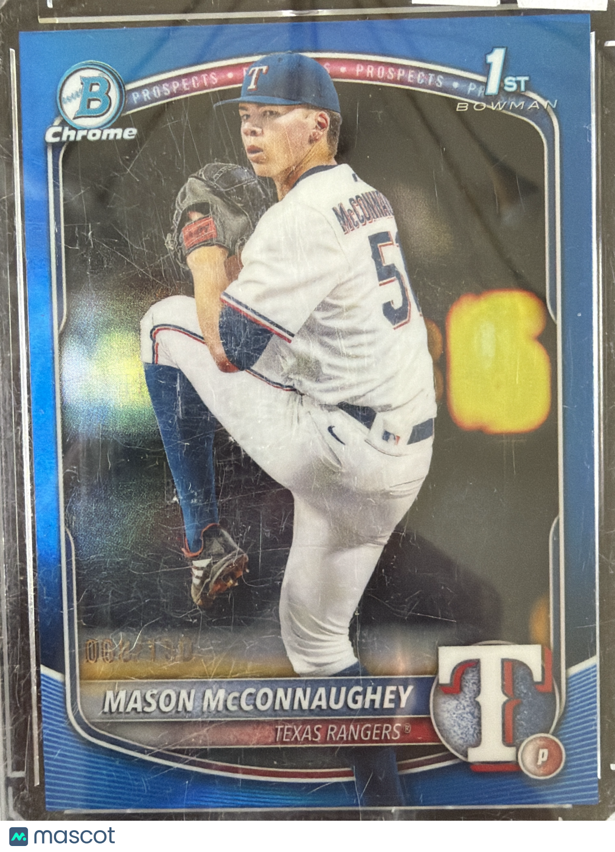 2025 Topps Bowman Chrome Mason McConnaughey #BDC-117 Blue 1st Bowman