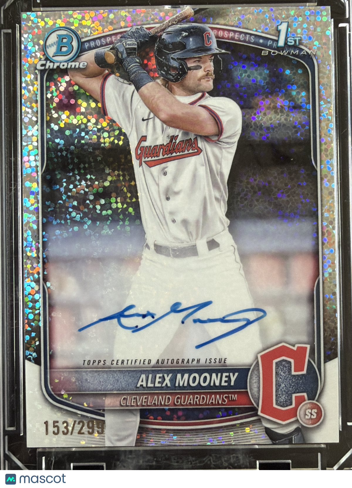 2024 Bowman Chrome Alex Mooney #CPA-AM Speckle Refractor /299