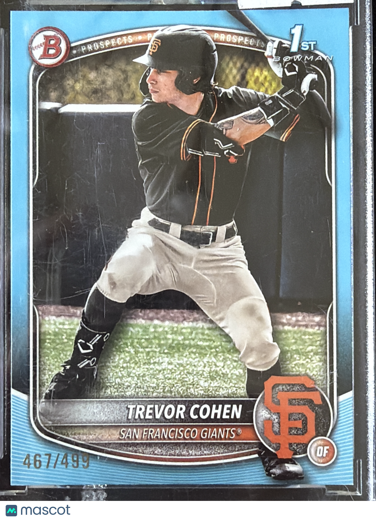 2025 Bowman Draft Trevor Cohen #BD-46 Sky Blue Paper /499