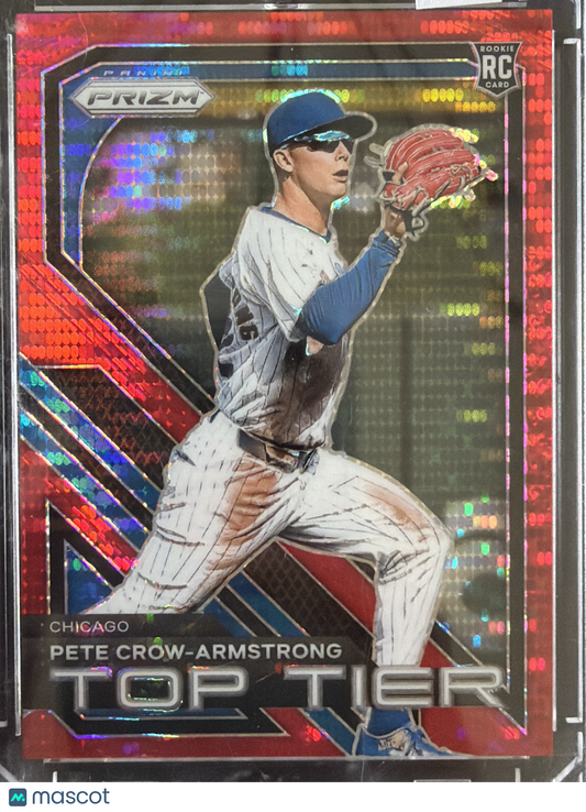 2024 Panini Prizm Top Tier Pete Crow-Armstrong #17 Red RC