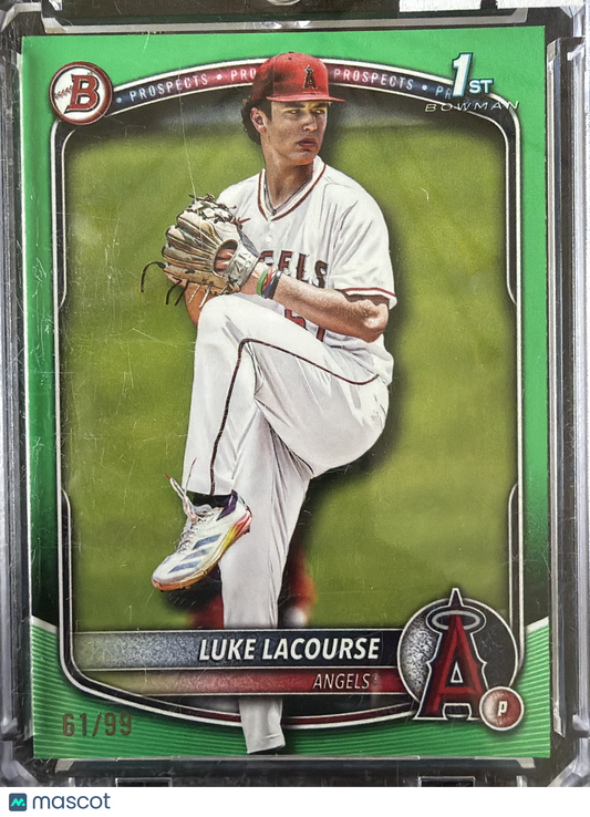 2025 Topps Bowman Draft Luke Lacourse #BD-123 Green /99 1st Bowman