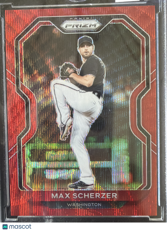 2021 Panini Prizm Max Scherzer #32 Red /99