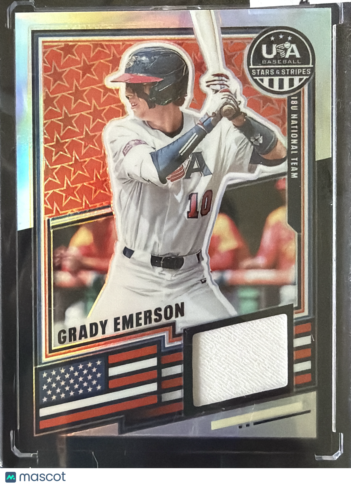 2026 Panini USA Baseball  Prizm Grady Emerson #USA-GE Game-worn/used material