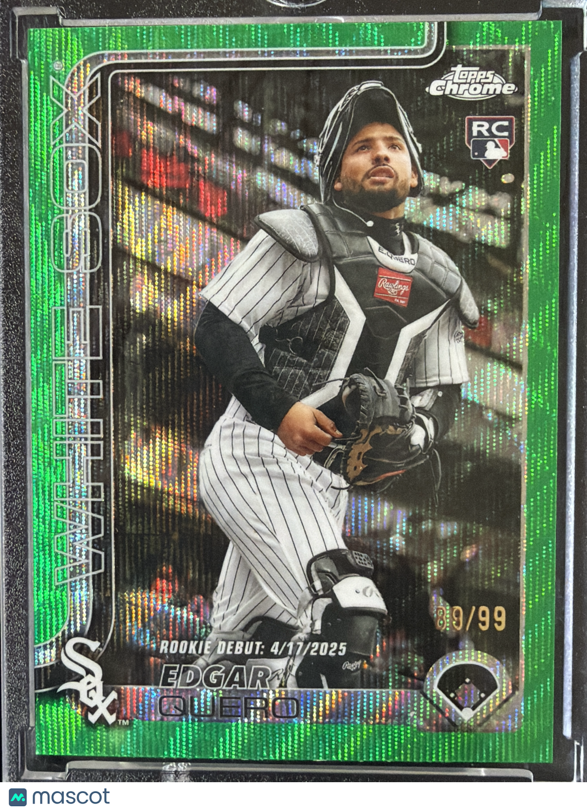 2025 Topps Chrome Edgar Quero #USC169 Green Wave RC