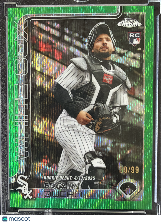 2025 Topps Chrome Edgar Quero #USC169 Green Wave RC