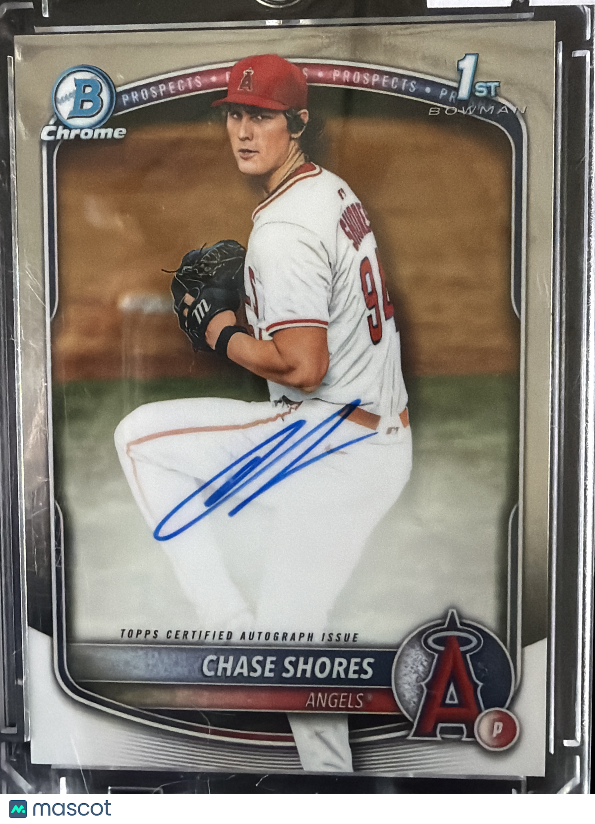2025 Topps Bowman Chrome Chase Shores #CPA-CS 1st Bowman
