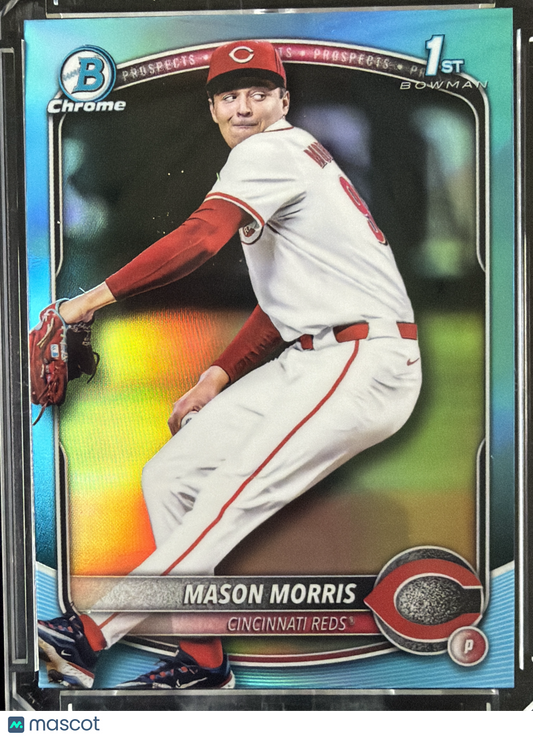 2023 Bowman Chrome Mason Morris #BDC-66 Aqua Refractor