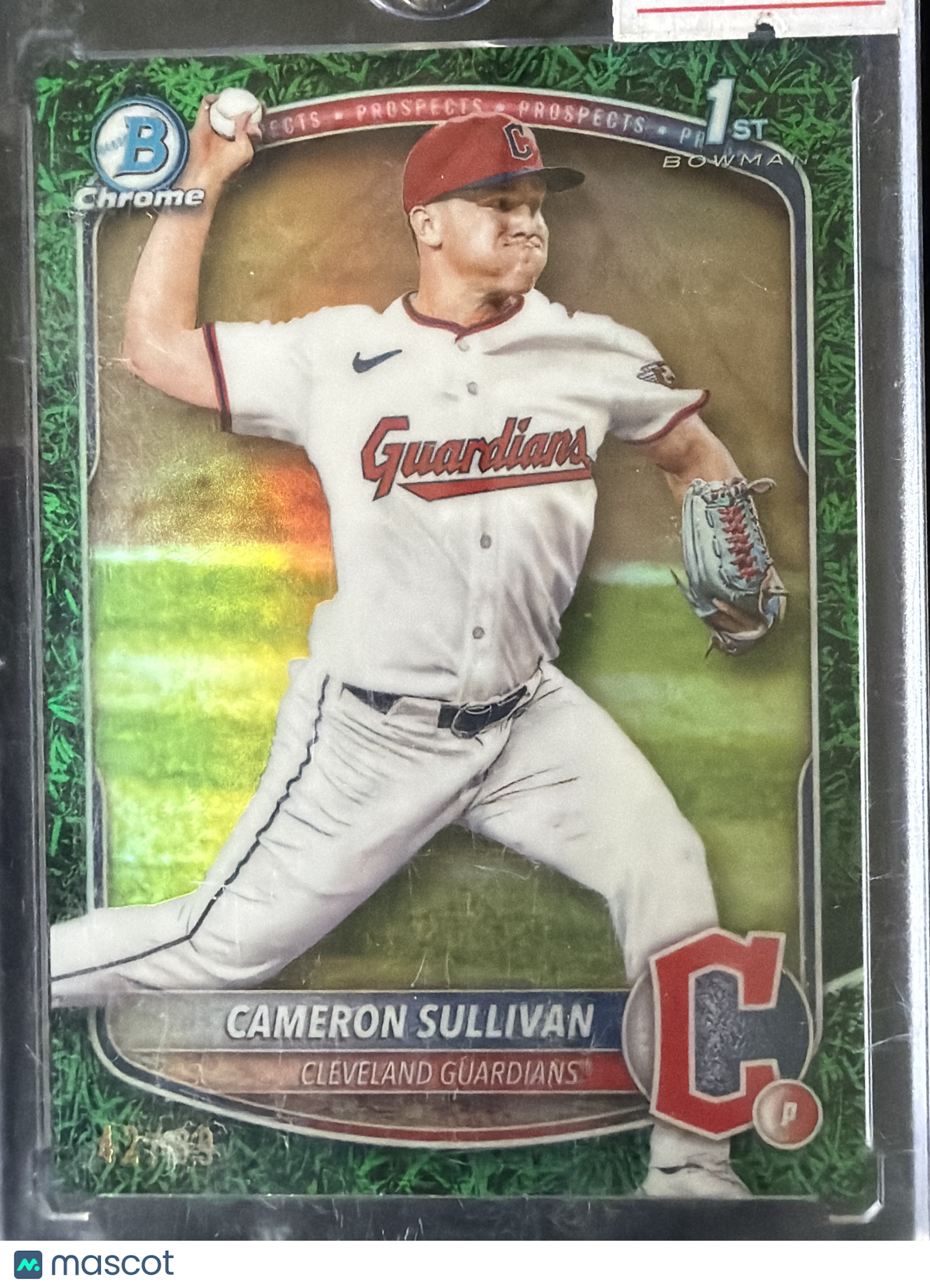 2025 Bowman Chrome Cameron Sullivan #BCP-97 Green Grass Refractor