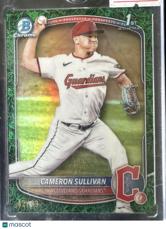 2025 Bowman Chrome Cameron Sullivan #BCP-97 Green Grass Refractor