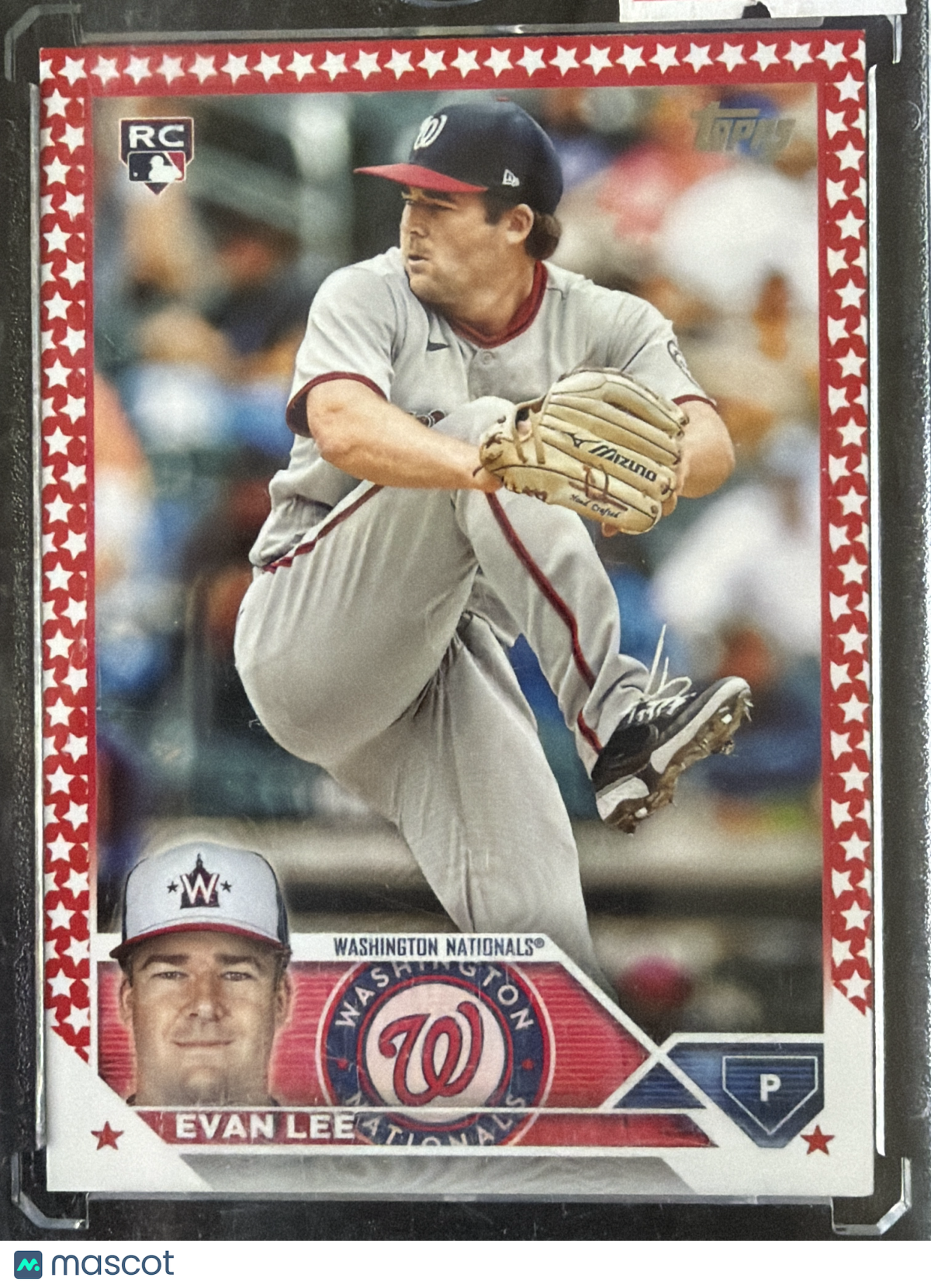 2023 Topps Series One Independence Day Evan Lee #243 /76 RC