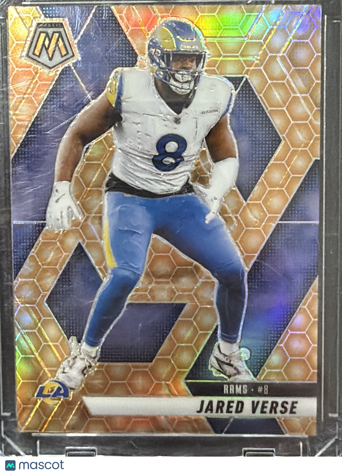 2025 Panini Mosaic Prizm Jared Verse #8 Orange Honeycomb