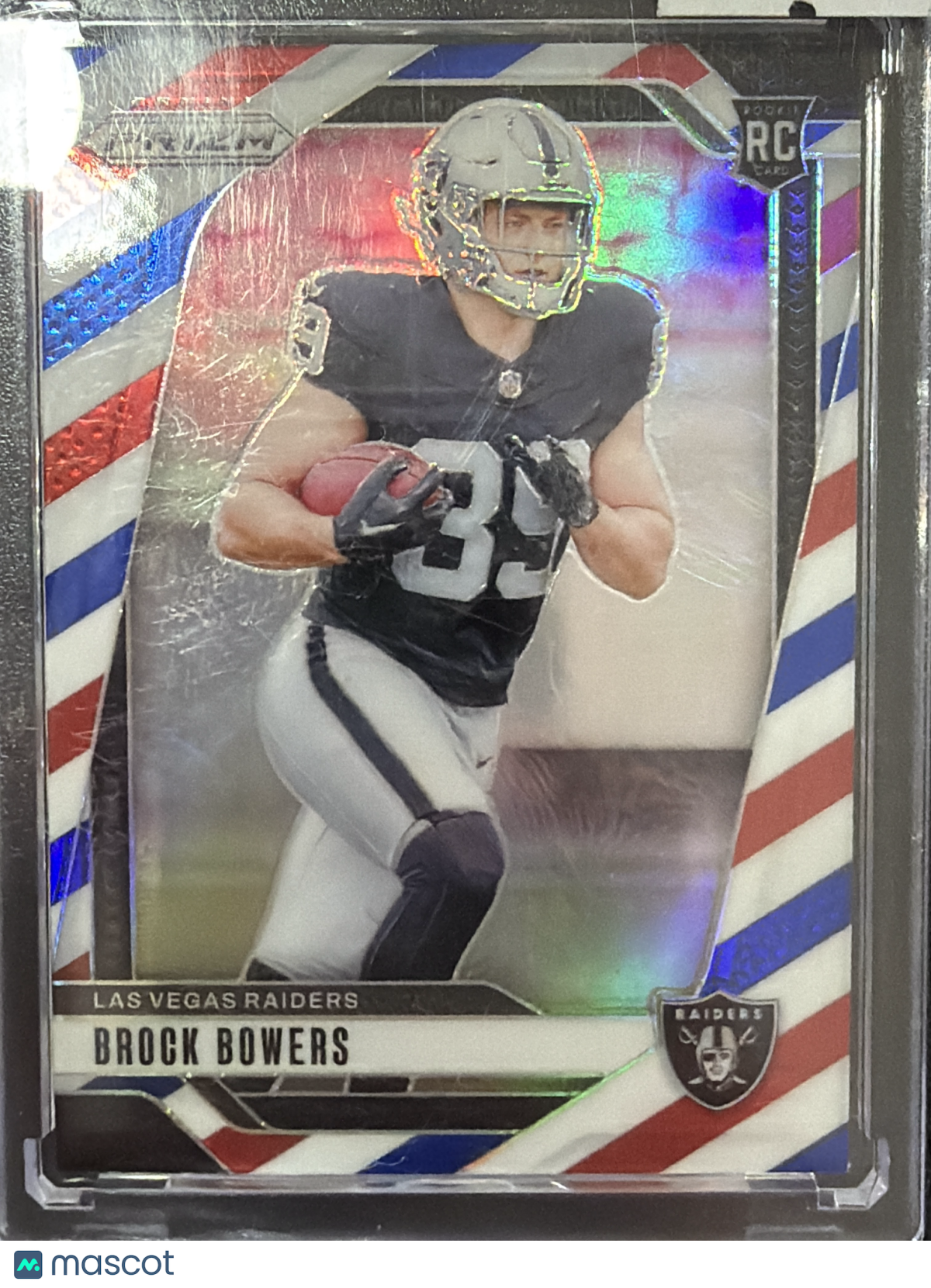 2024 Panini Prizm Brock Bowers #315 Red White Blue RC