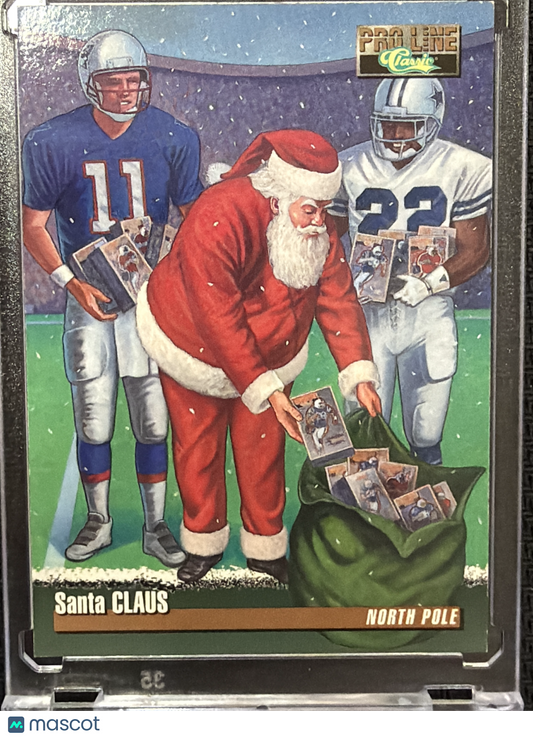 1995 Classic Pro Line Classic Drew Bledsoe Santa Claus Emmitt Smith #SANTA 1