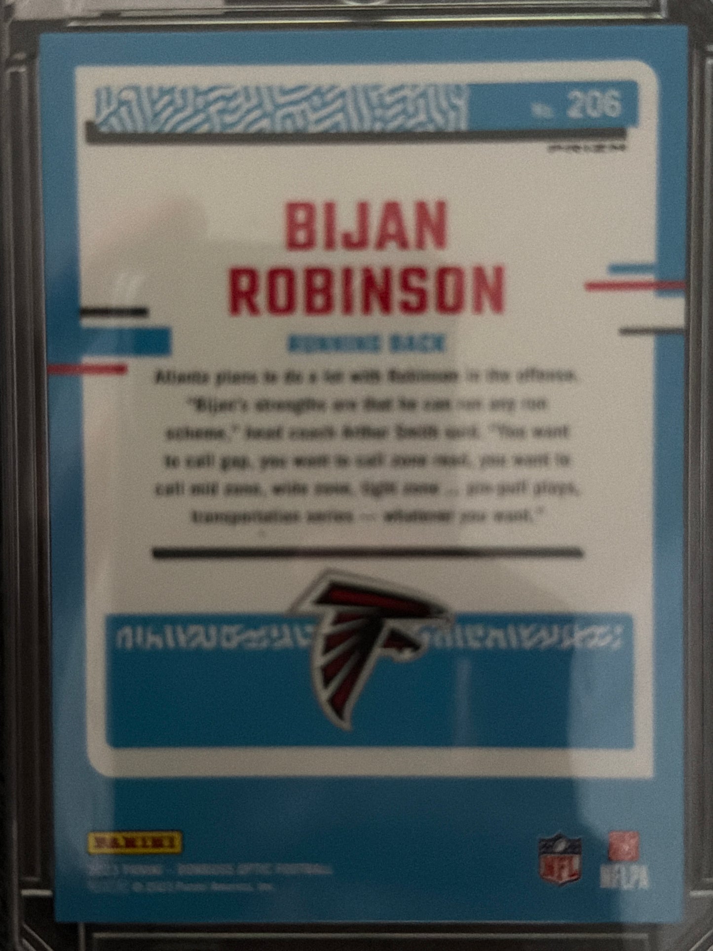 2023 Panini Donruss Optic Bijan Robinson #206 Stars