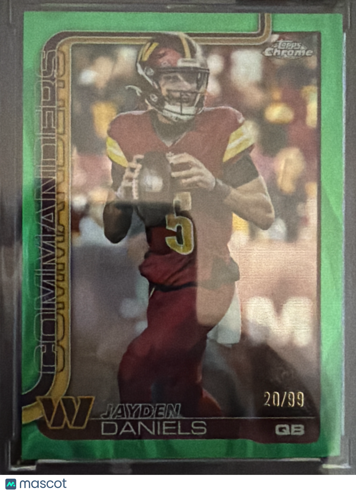 2025 Topps Chrome Jayden Daniels #295 Green /99