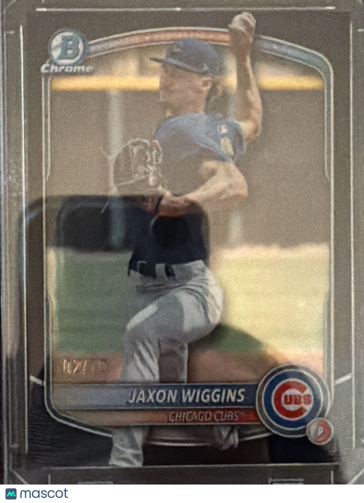 2023 Bowman Chrome Jaxon Wiggins #BDC-173 Black /10