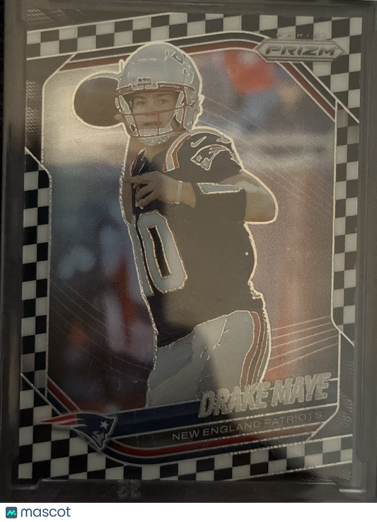 2025 Panini Prizm Football Drake Maye #165 Checkerboard