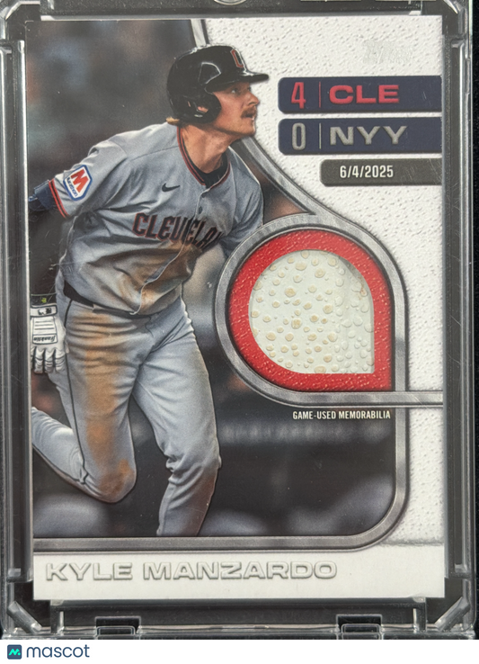 2026 Topps Relic Kyle Manzardo #RTB-KM Game-Used Memorabilia