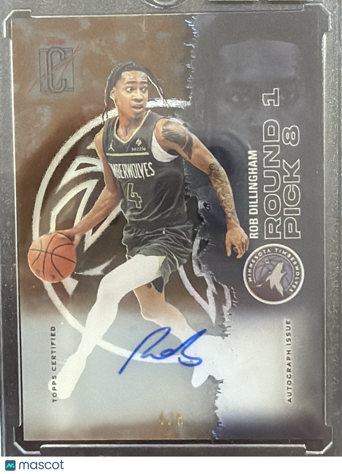 2026 Topps Signature Basketball Rob Dillingham #CCA-RD Crystal Clear Autograph