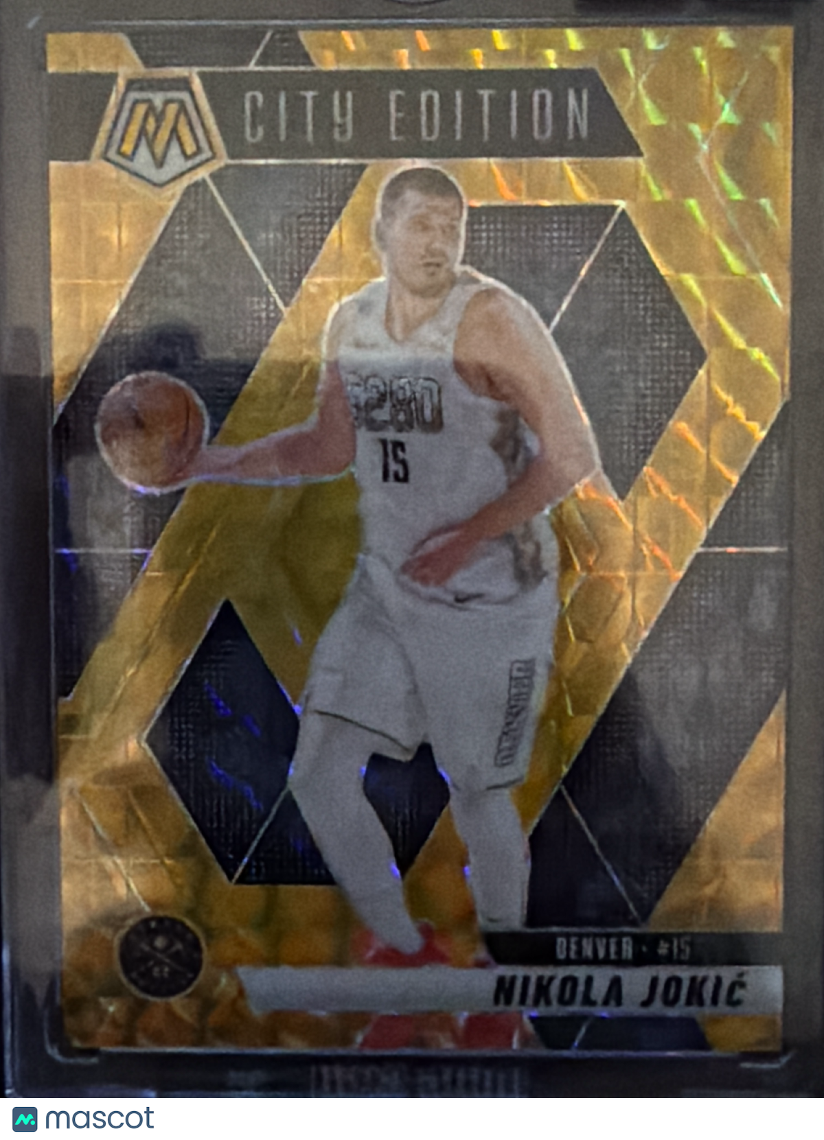 2025 Panini Mosaic Prizm City Edition Nikola Jokić #275 Gold /10