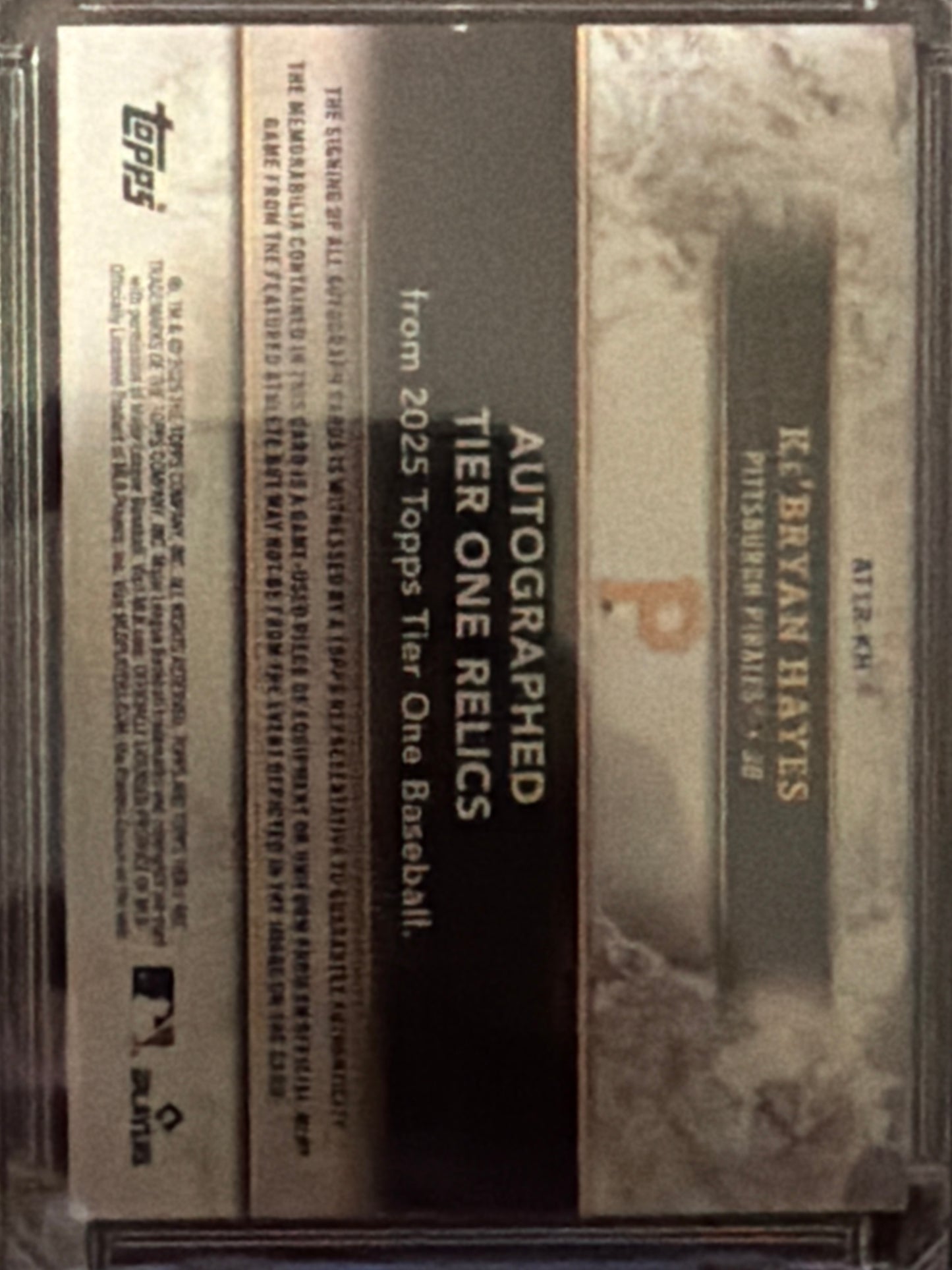 2025 Topps Tier One Ke'Bryan Hayes #AT1R-KH /149 Relic Memorabilia