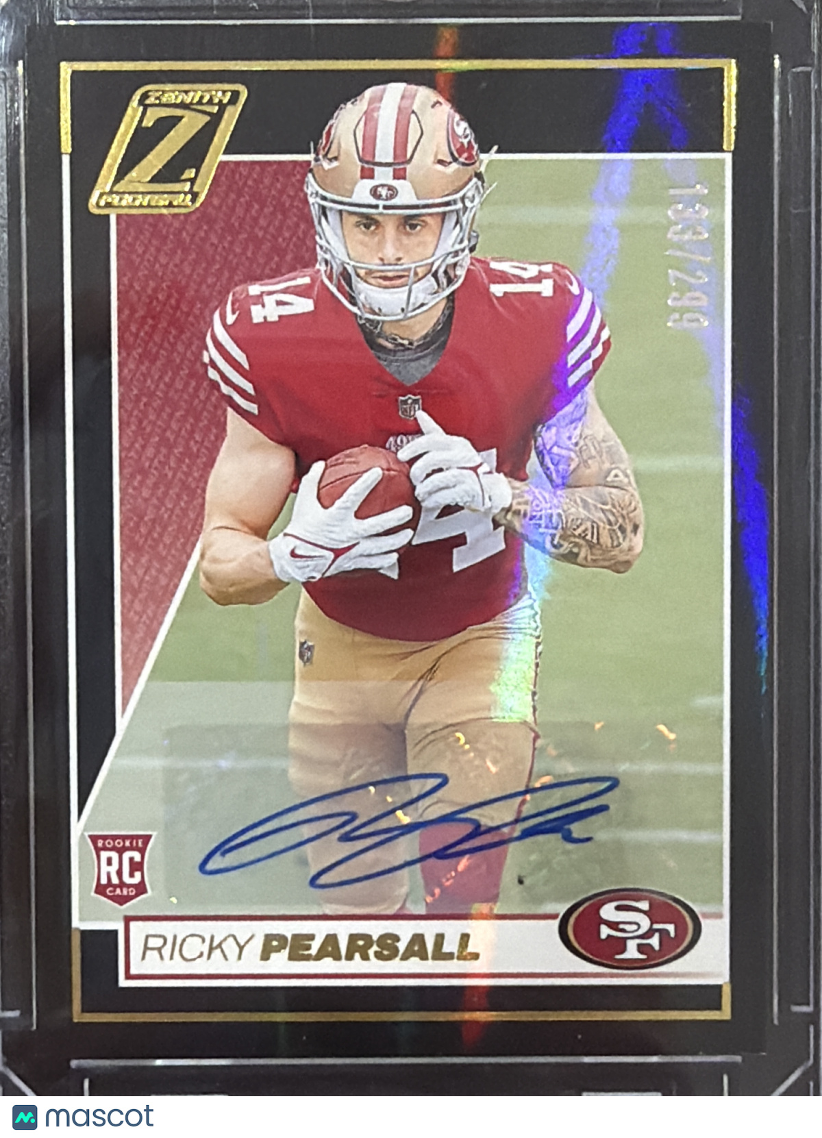2024 Panini Zenith Football Ricky Pearsall #184 /299 RC