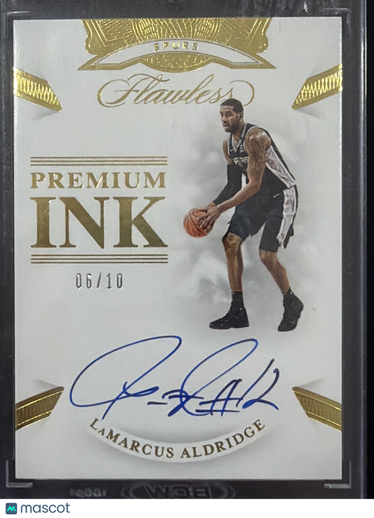 2020 Panini Flawless Premium Ink LaMarcus Aldridge #PI-LMA /10