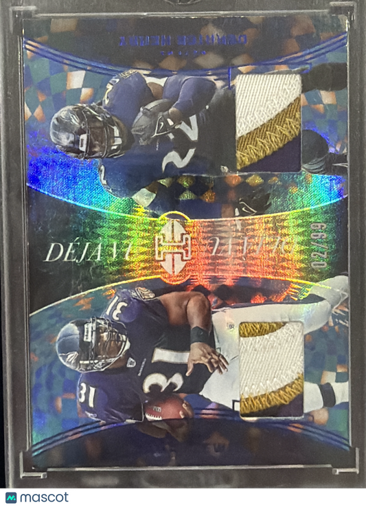 2024 Panini Déjà Jamal Lewis Derrick Henry #DV-RAV /99 Dual Memorabilia Patch