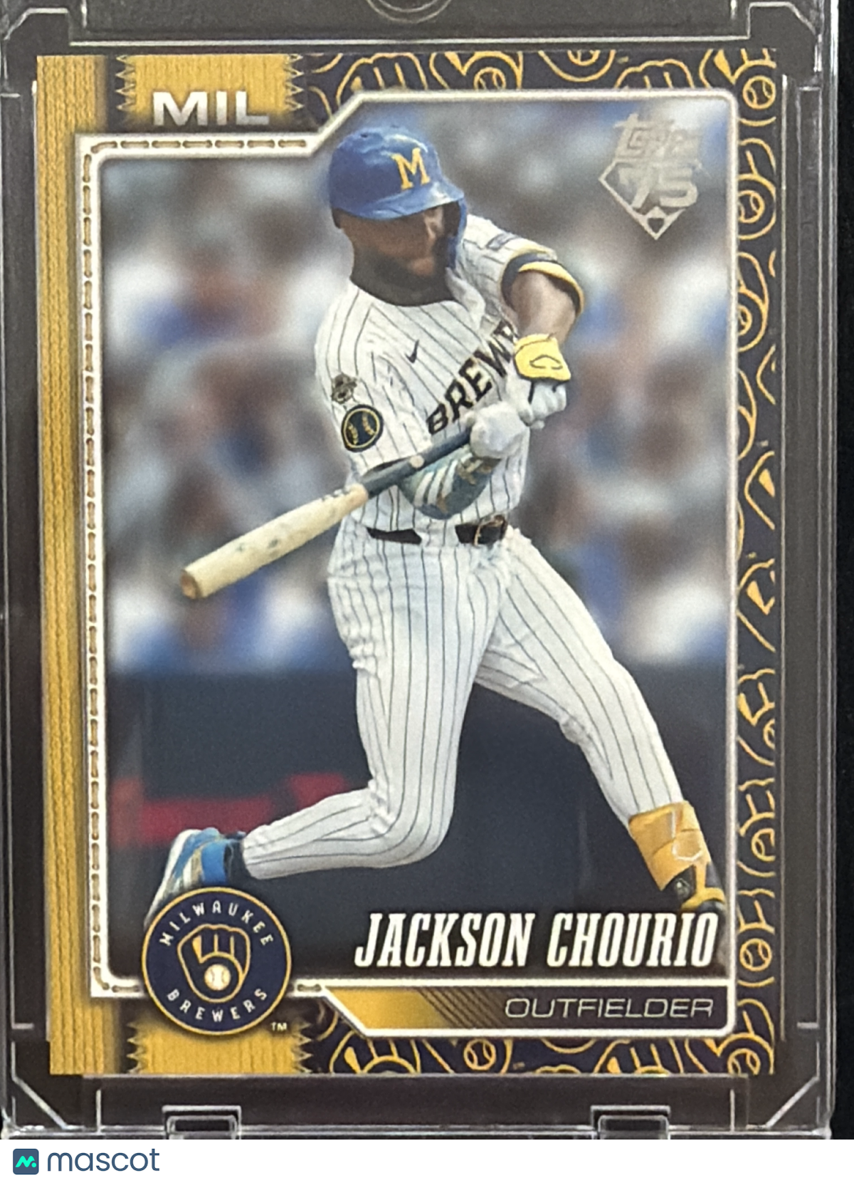 2026 Topps Series Two Jackson Chourio #448 Team Logo Gold Border