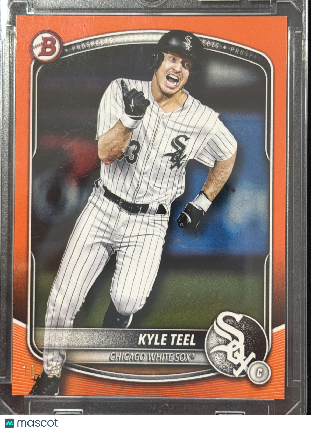 2025 Topps Bowman Prospects Kyle Teel #BP-118 Orange /25